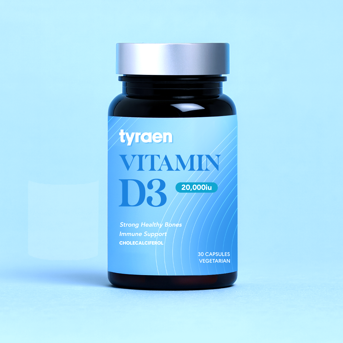 Tyraen Vitamin D3 20,000iu Vegicaps
