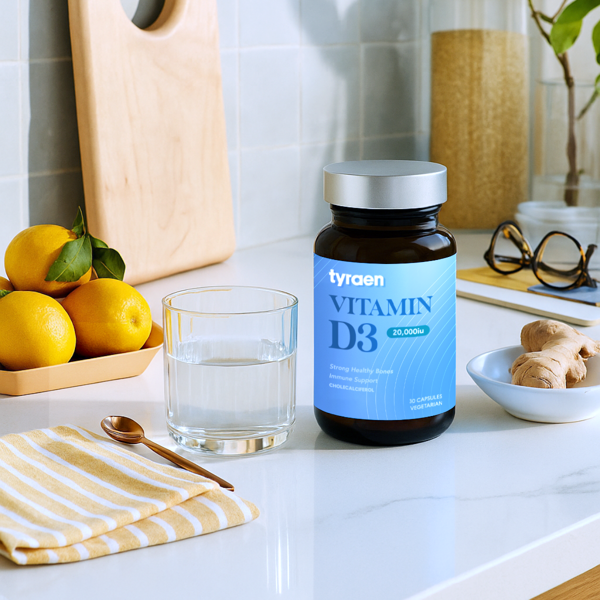 Tyraen Vitamin D3 20,000iu Vegicaps