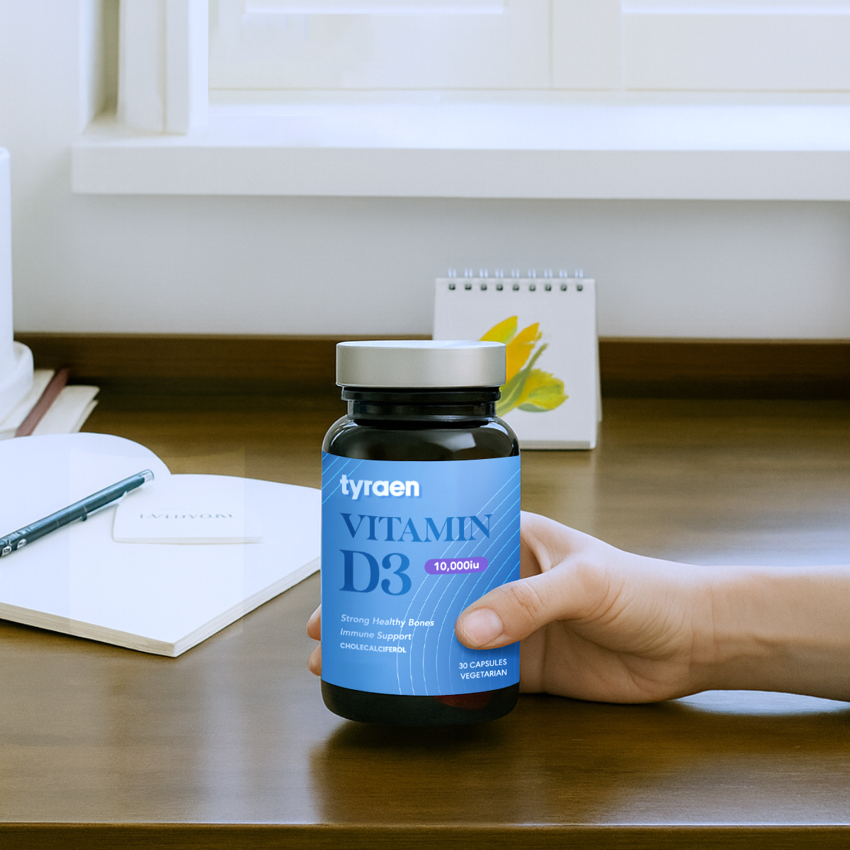 Tyraen Vitamin D3 10,000iu Vegicaps