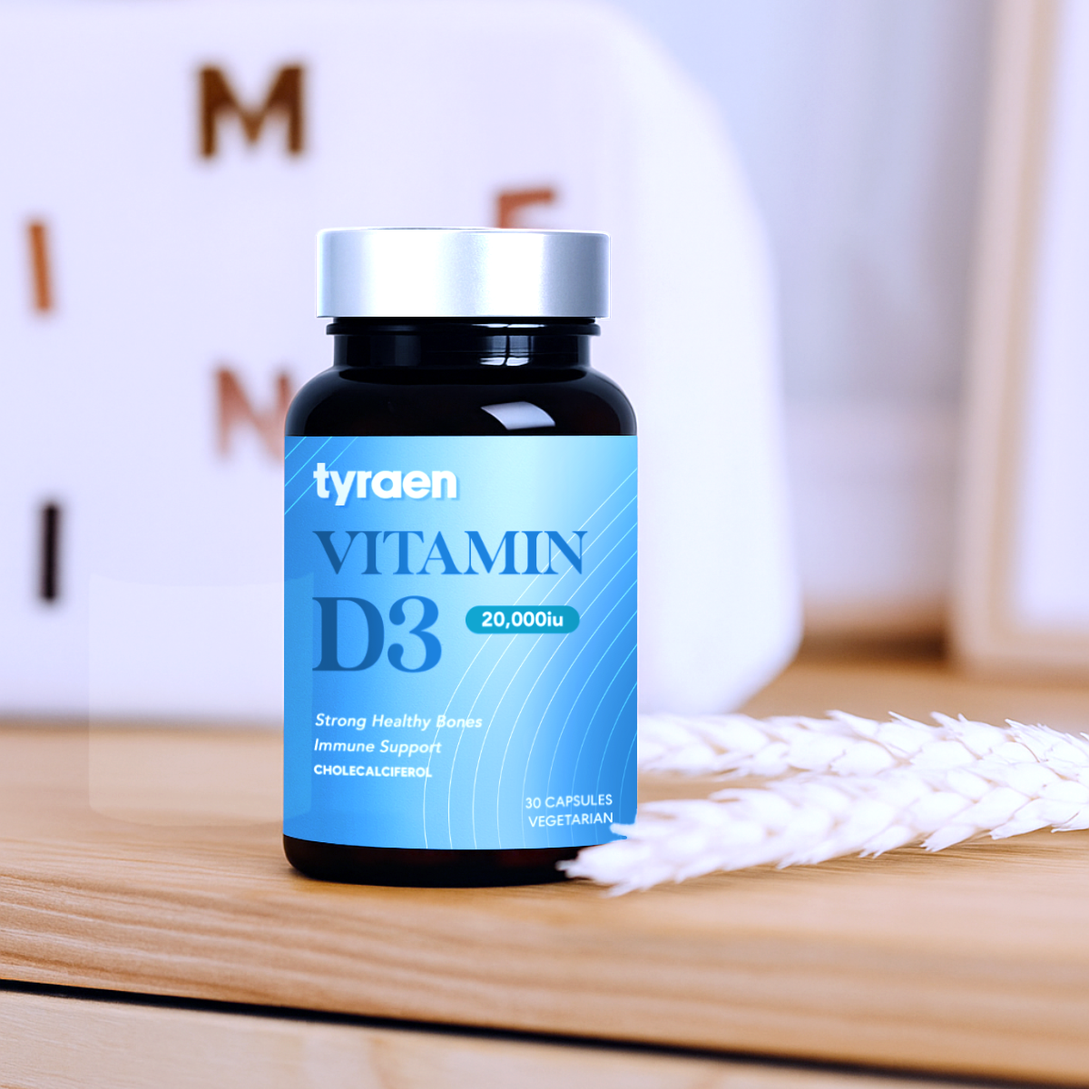 Tyraen Vitamin D3 20,000iu Vegicaps